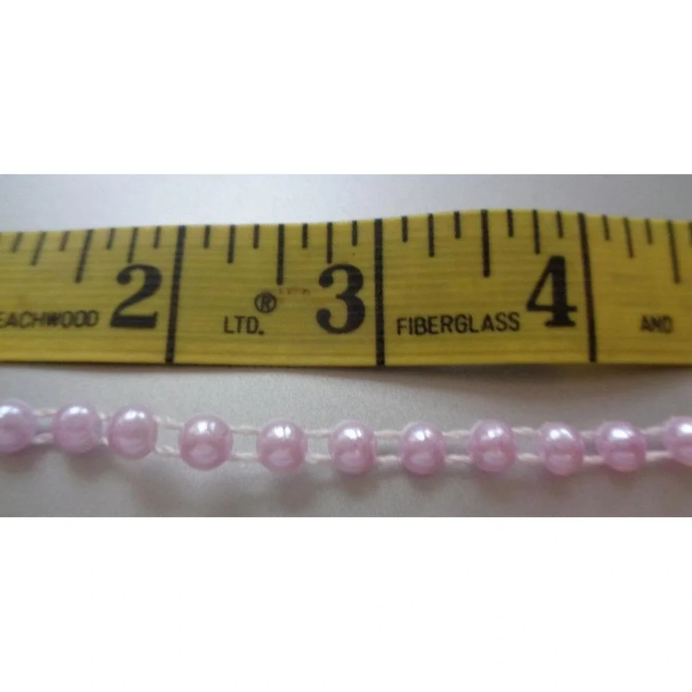Pink Beaded Trim Notions 15+ yards